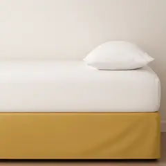 GENERICO - FALDON DE TARIMA QUEEN 160CM x 200CM MINIMAL MICROFIBRA GAMUZA 35CM