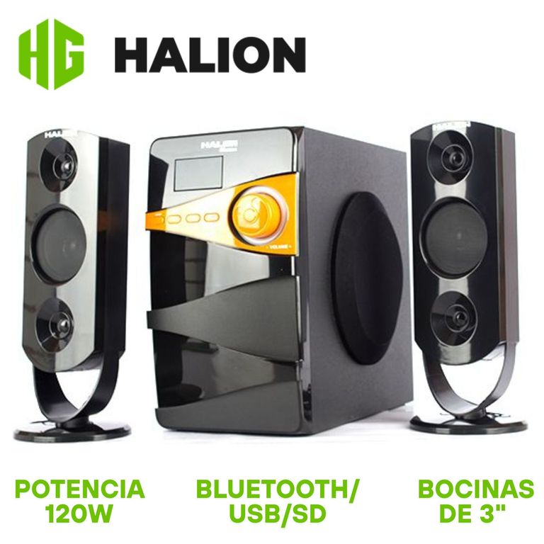 Parlante 2.1 Phantom HA-F79 120 Watts