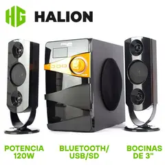 HALION - Parlante 2.1 Phantom HA-F79 120 Watts