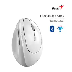 GENIUS - Mouse Vertical Ergo 8350s Blanco Grey