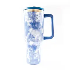 GENERICO - Vaso Térmico con Mango Acero Inoxidable Azul