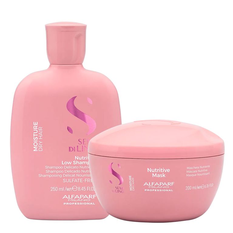 ALFAPARF Semi Di Lino Nutritive Shampoo 250 ml + Mask 200 ml