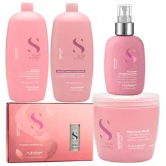 ALFAPARF MILANO - ALFAPARF Semi Di Lino Nutritive Rutina Completa x 5 Unidades 1000 ml