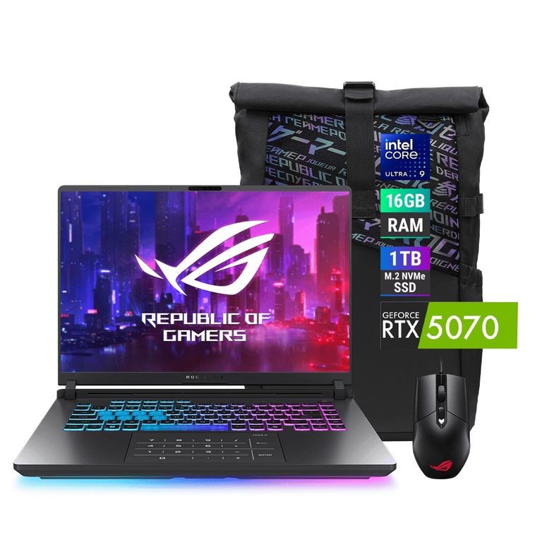 Laptop ROG Strix G16 2025 U9 16GB 1TB RTX 5070 8GB