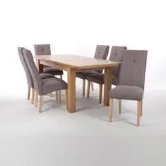 STIL NOVO - Juego de Comedor 6 Sillas Libia Cocoa