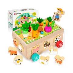 GENERICO - Montessori Verduras y Animales de Granja para Niños