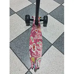 GENERICO - SCOOTER PLEGABLE PARA NIÑOS Y NIÑAS CON LUCES LED GRAFFITTI