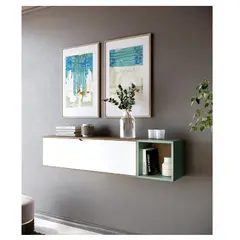 TU MESITA - Recibidor Flotante Arlequi Multicolor 1 puerta