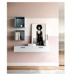 TU MESITA - Consola Floltante Maricris 2 cubos Flotantes ArticoAzulCapri