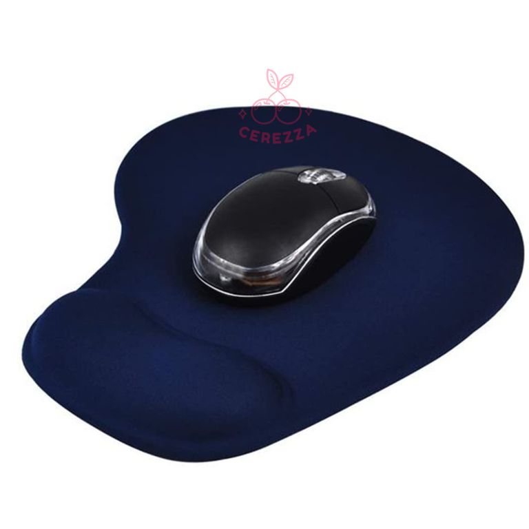 MOUSE PAD ERGONOMICO CON SOPORTE ALMOHADILLA DE GEL AZUL