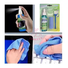 GENERICO - Kit Limpieza Para Laptop Monitores Tv Led Celulares Y Mas 80ML