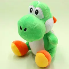 GENERICO - Peluche Dinosaurio Verde Yoshs - Mide 28 cm alto