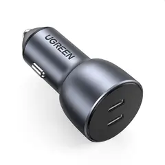 UGREEN - Cargador Auto Usb C Con 2 Puertos Pd3.0 De Carga Rápida 60w