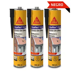 SIKA - Tripack Sellante elástico Sikaflex 11 FC Purform Negro 300ml