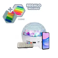 GENERICO - Bocina con Luces para Discoteca Blanco Y+Post-it Adhesivos