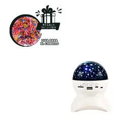 GENERICO - Pack6 Parlante con Diseno de Astro Blanco Y+Ligas de Regalo