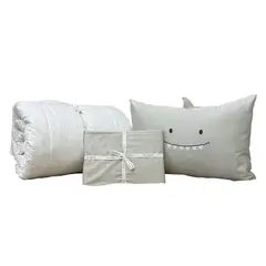 PLUMAS - Juego de Cubreduvet Shark - Medium gray