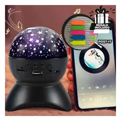 GENERICO - Bocina con Entradas MicroSD y USB Negro Y+Post-it Adhesivos