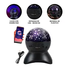 GENERICO - Pack2 Parlante Funcional Farol Negro Y+Regalo Agendita