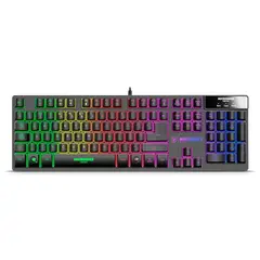 MICRONICS - Teclado Gamer RainbowLED Antighosting Neon+ MIC K709+