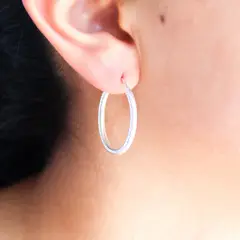 CLEO JOYAS & ACCESORIOS - Arete Circle Plateado Plata