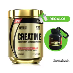 LEVEL PRO - CREATINA MICRONIZADA 500G + PORTAPROTEINAS