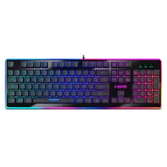 MICRONICS - Teclado Gamer RGB Antighosting Fisher MIC K801R