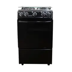 Imaco - Cocina 4 Hornillas 20" Tapa de Vidrio Negro