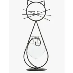 GENERICO - Soporte Decorativo Alto Para Sala Diseño De Gato Negro