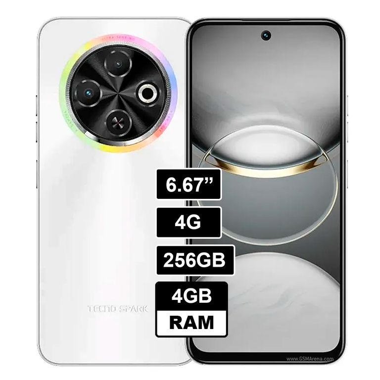 CELULAR TECNO SPARK 30C 4GB RAM 256GB BLANCO