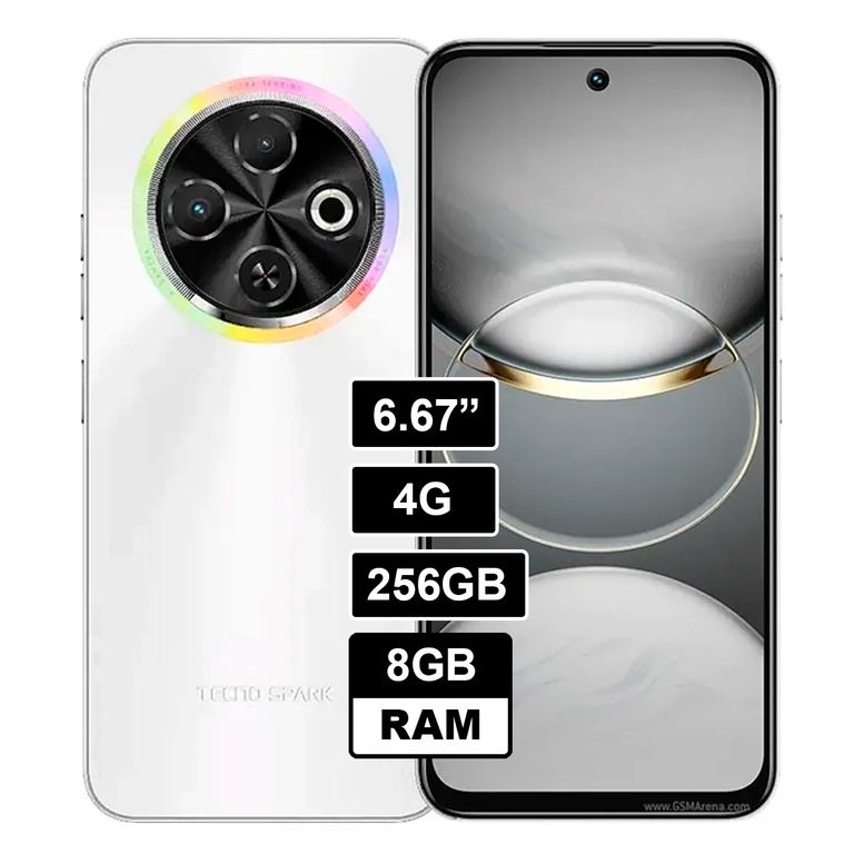 CELULAR TECNO SPARK 30C 8GB RAM 256GB BLANCO