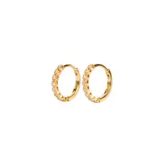 CLEO JOYAS & ACCESORIOS - Arete argolla Cami Gold Dorado Plata