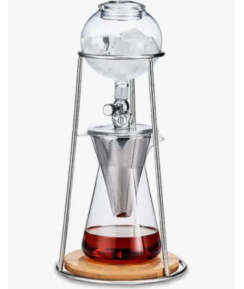 Cafetera De Goteo Frio De 400 Ml Plateado