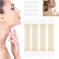 BEAUTIFUL - Cintas de levantamiento de cuello parche invisible 4 bandas +20 parche