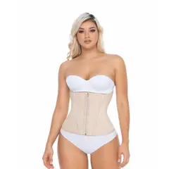 GENERICO - Cinturilla extrema faja reloj de arena 15 varillas color beige