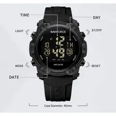 NAVIFORCE - Reloj Pulsera 7104 Pantalla Digital Lcd Deportivo