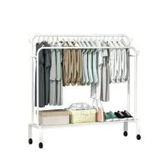 GENERICO - ESTANTE ORGANIZADOR ROPA PERCHERO CON RUEDAS