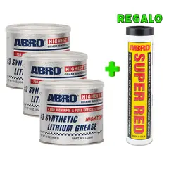 ABRO - Grasa de Litio #3 Sintética LG-990 x 3 + Regalo LG-921