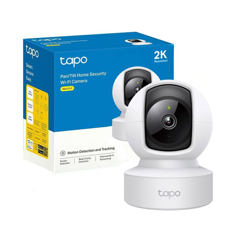 Tapo C212 3MP 2K Cámara Seguridad Wi-Fi Giratoria 360°