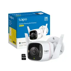 TP LINK - Tapo C325WB 4MP 2K Cámara Seguridad Wi-Fi Exterior Noche Color 128GB