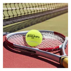 GENERICO - Pack4 Set de Bolas para Tenis Y+Banderitas Adhesivas