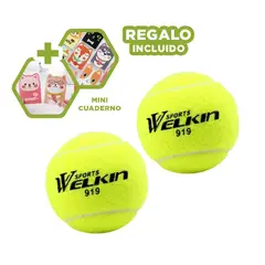 GENERICO - Pack12 Pelotas Bonitas para Jugar Tenis Y+Regalo Agendita