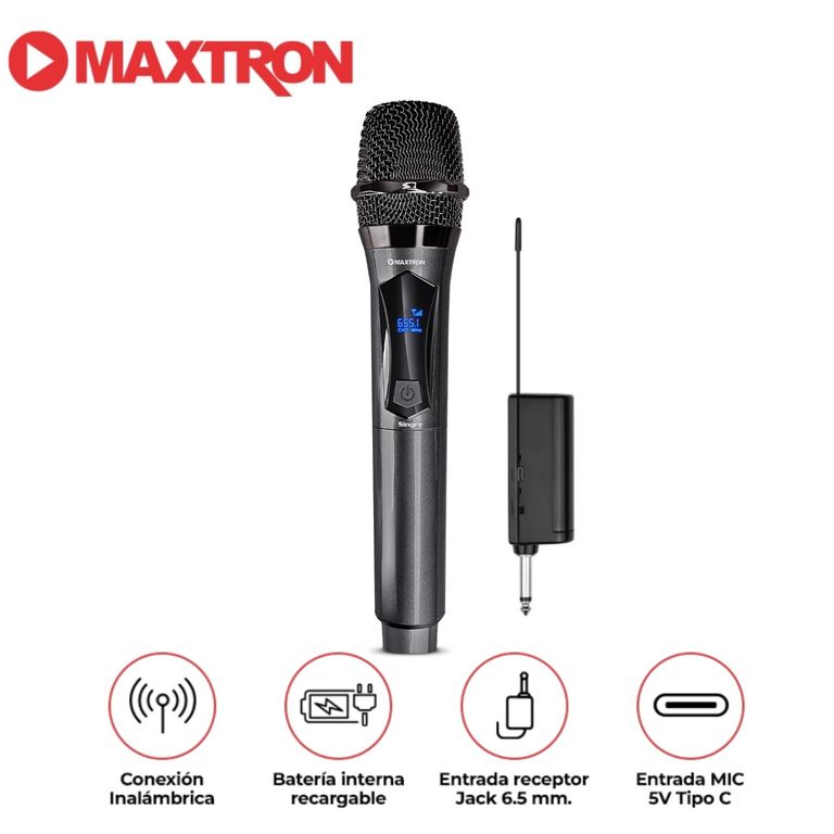 Micrófono Inalámbrico Recargable MX 708WL Singer Inalámbrico