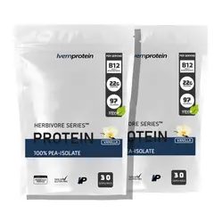 IVERNPROTEIN - Pack de 2 Herbivore Series™ Pure Isolate Pea - Vainilla y Vainilla 60 Servings