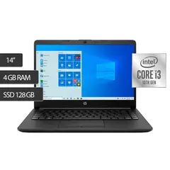 FISHPOND - LAPTOP HP 14 14-CF2513LA INTEL CORE I3 10110U 4GB RAM 128GB SSD