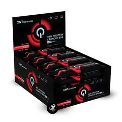 QNT - Caja x 12 barras de proteína crunchy - Creamy Strawberry