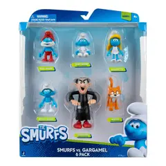 JAZWARES - Los Pitufos The Smurfs Gargamel Pack 6 figuras
