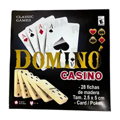 GENERICO - JUEGO DE DOMINÓ Y CASINO - JUEGO DE MESA Y CARTAS