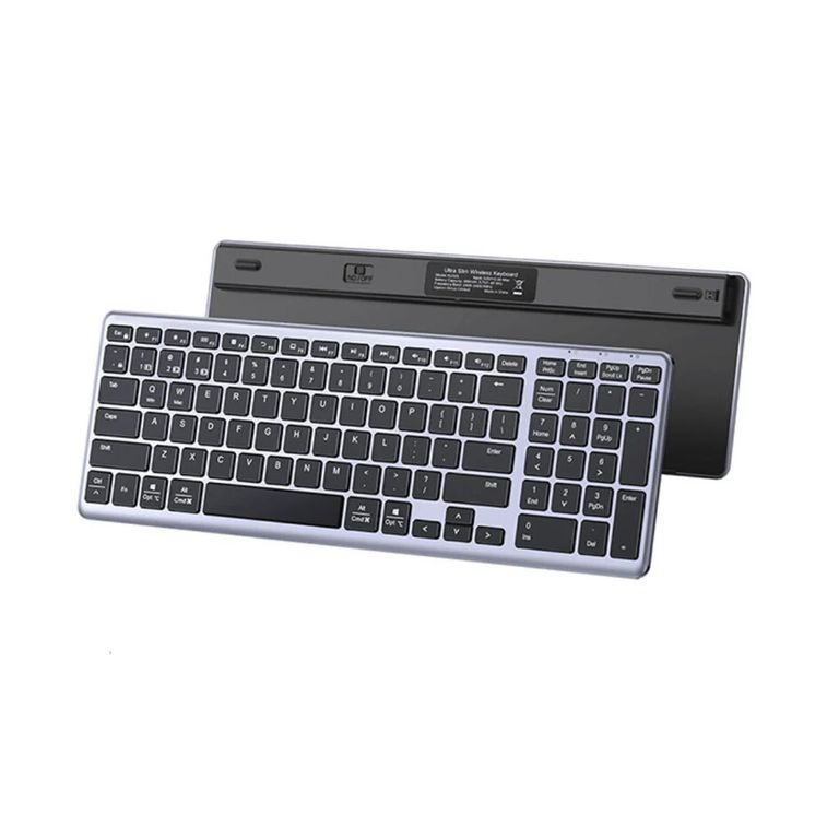 Teclado Inalámbrico US Recargable Bluetooth 2.4G K0005 - 15258