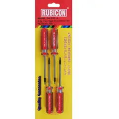 RUBICON - JUEGO 4PZA T5-6-8-10H 161 DESARMADOR TORX CON HUECO jgox4pza - 105432